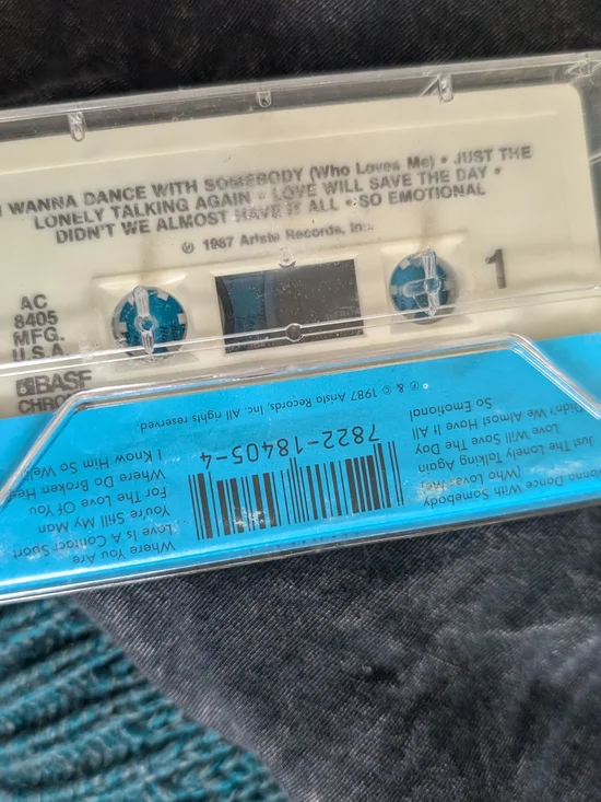 Whitney Houston 1987 Whitney Cassette Tape Excellent Vintage - Picture 5 of 6